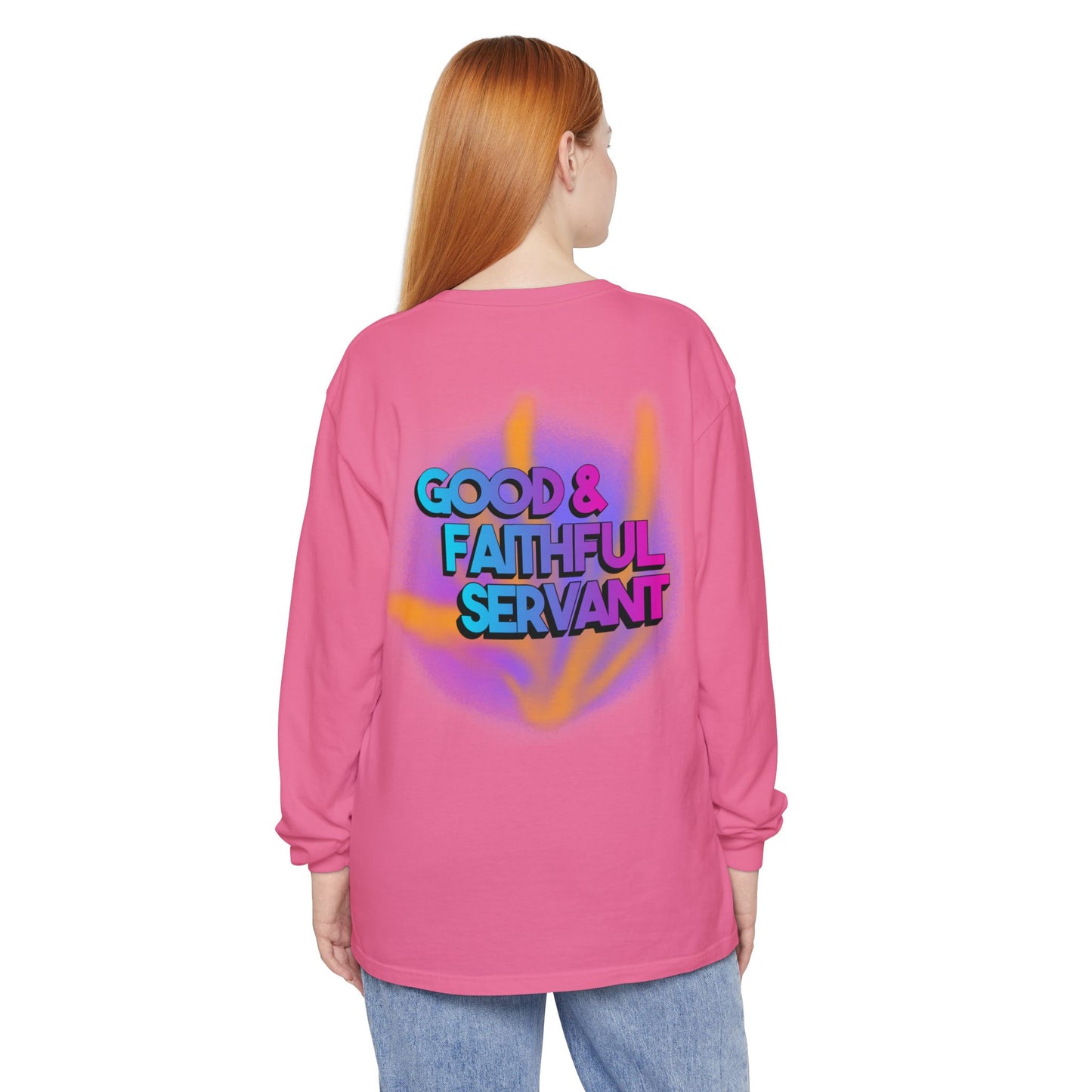 Minstry Fashion Good and Faithful Servant Long Sleeve Shirt for Women