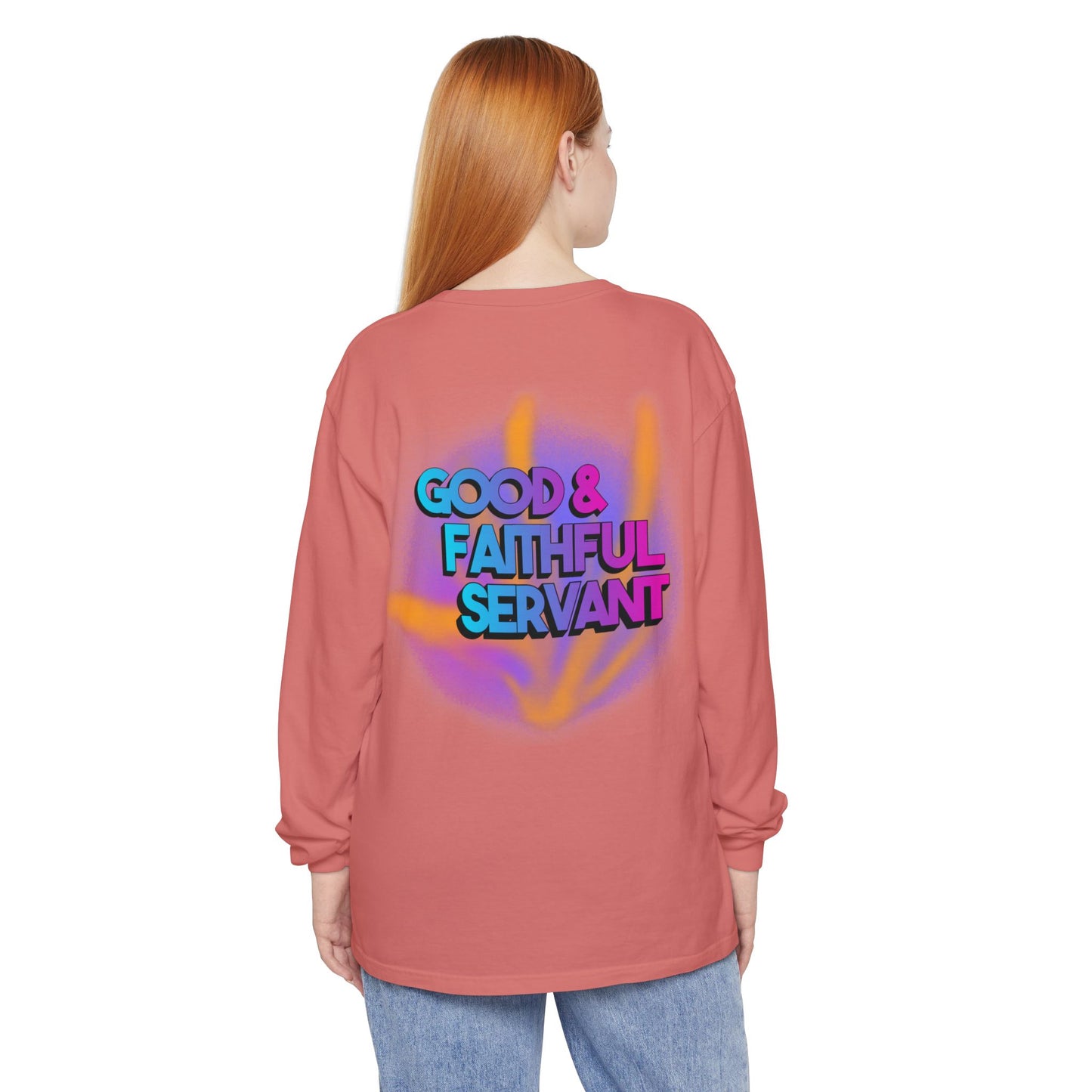 Minstry Fashion Good and Faithful Servant Long Sleeve Shirt for Women