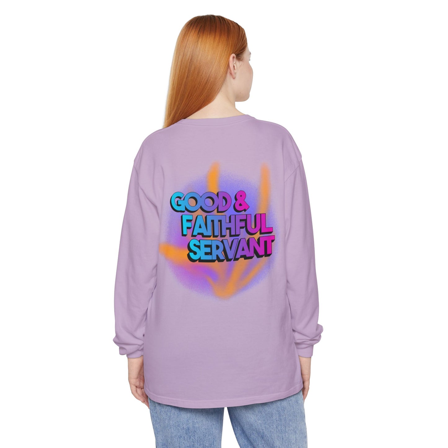 Minstry Fashion Good and Faithful Servant Long Sleeve Shirt for Women