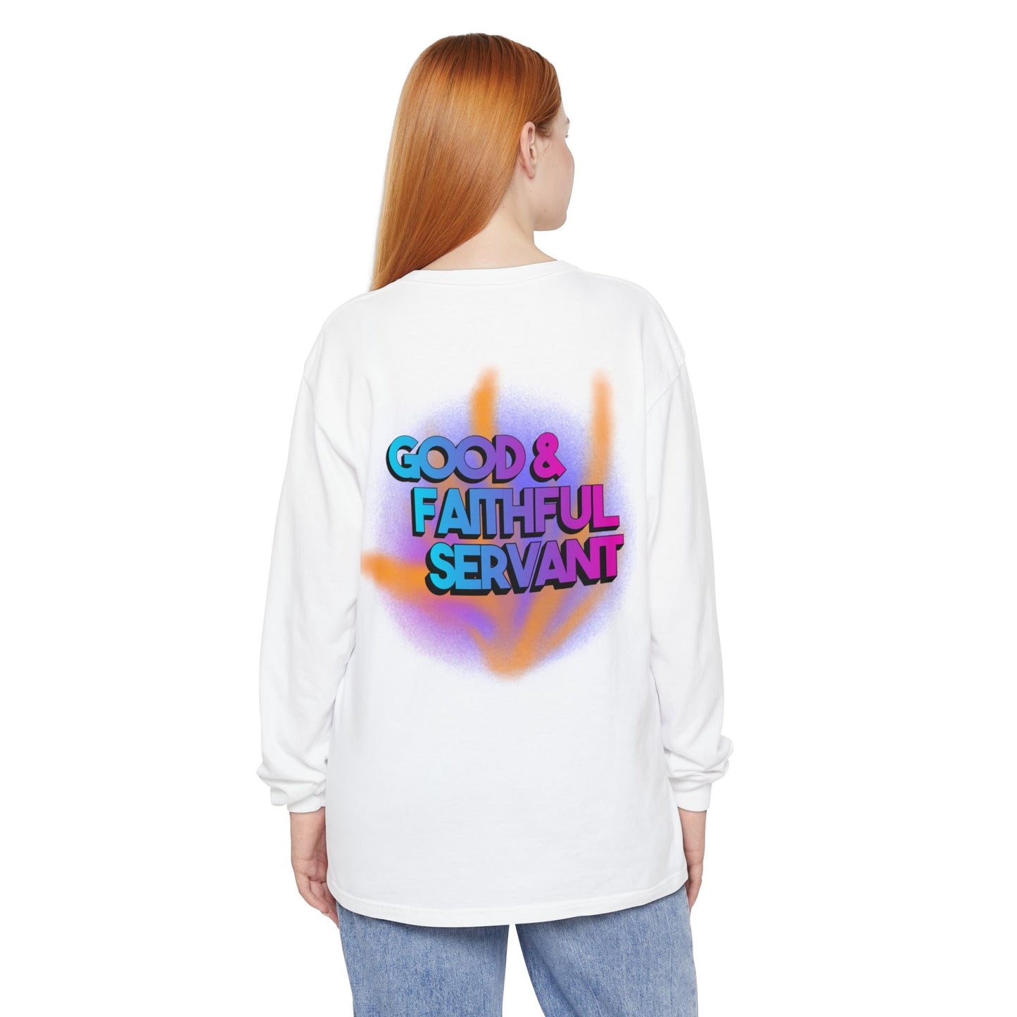 Minstry Fashion Good and Faithful Servant Long Sleeve Shirt for Women