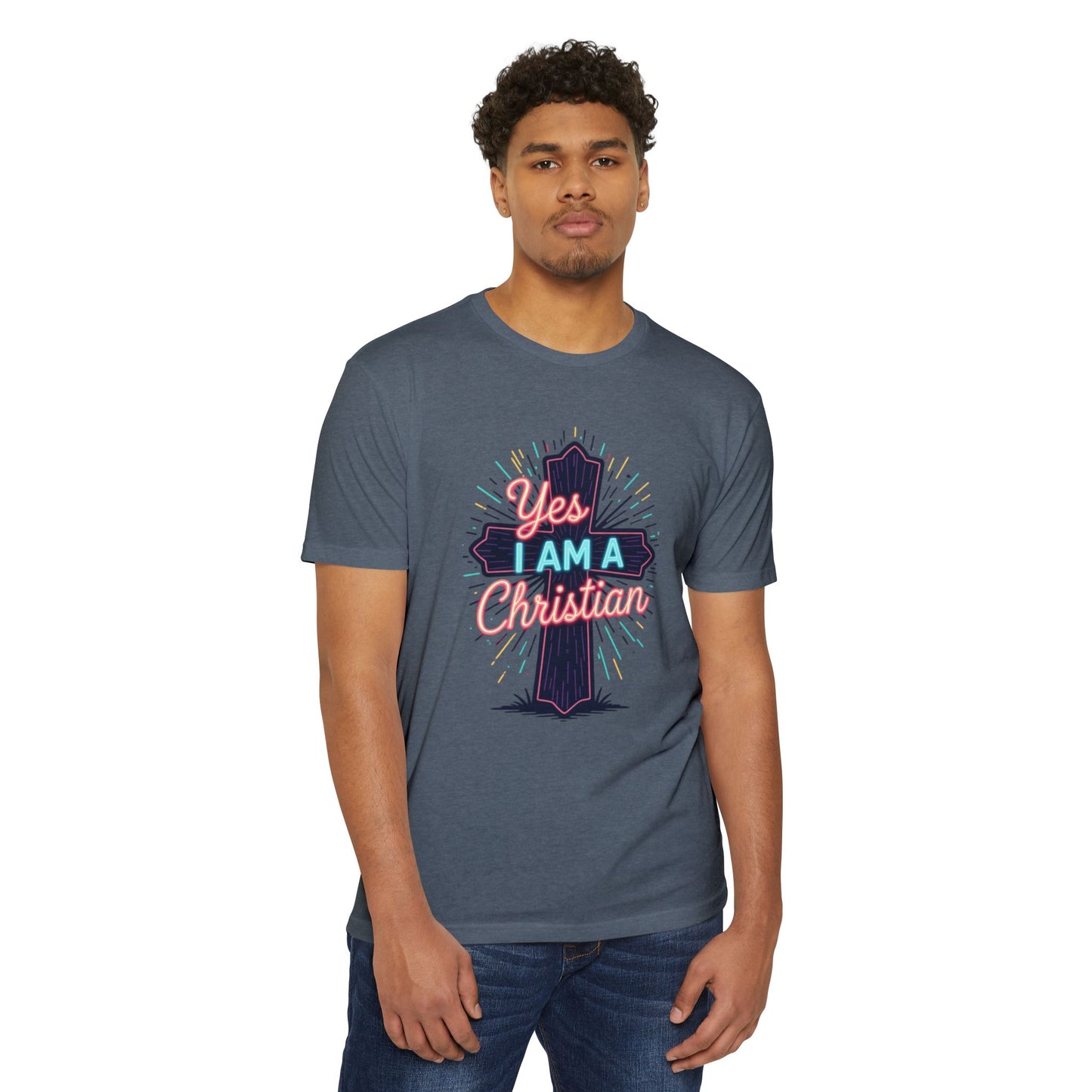 Ministry Fashion Christian Faith T-Shirt, Unisex Religious Tee, Yes I Am A Christian Shirt, Inspirational Apparel, Perfect for Church Events, Gifts