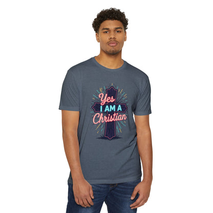 Ministry Fashion Christian Faith T-Shirt, Unisex Religious Tee, Yes I Am A Christian Shirt, Inspirational Apparel, Perfect for Church Events, Gifts