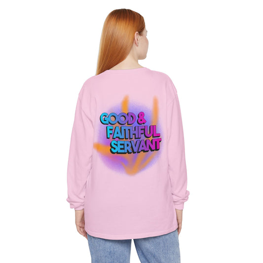 Minstry Fashion Good and Faithful Servant Long Sleeve Shirt for Women