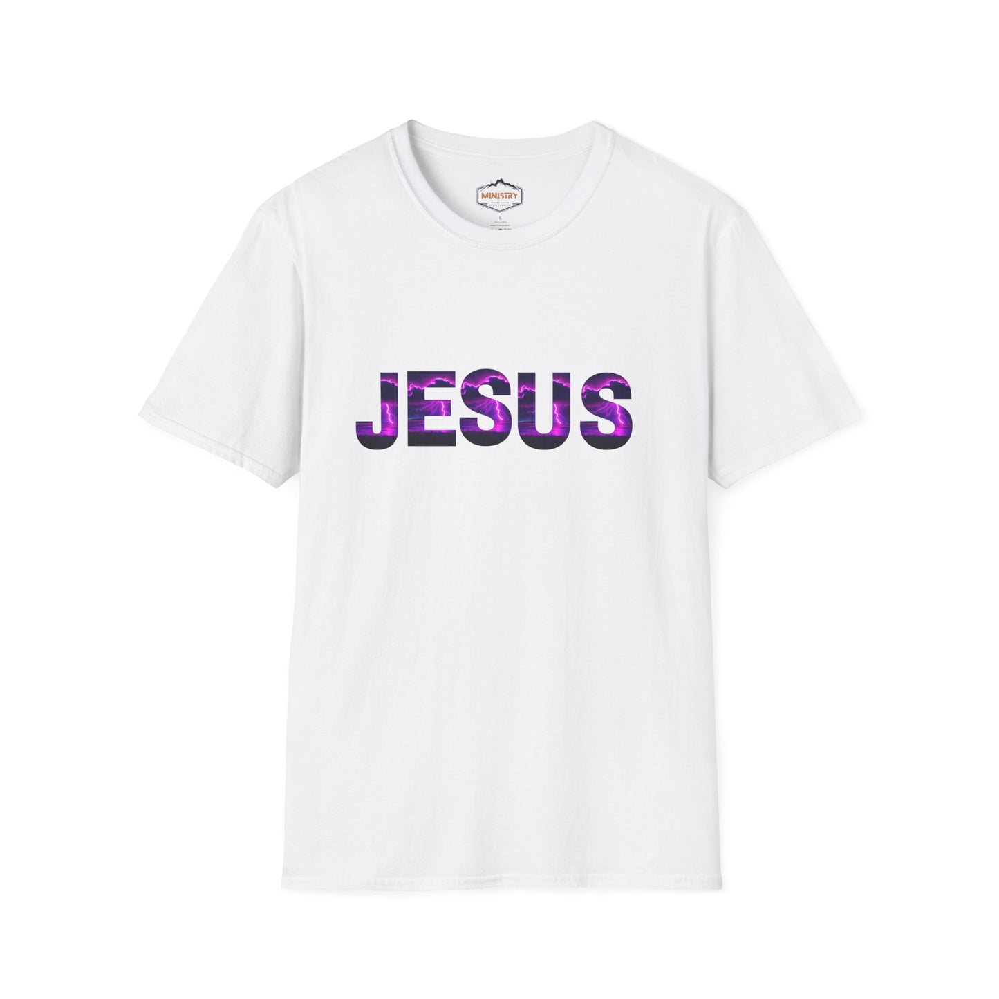 Ministry Fashion presents Neon Lightning Jesus T-Shirt