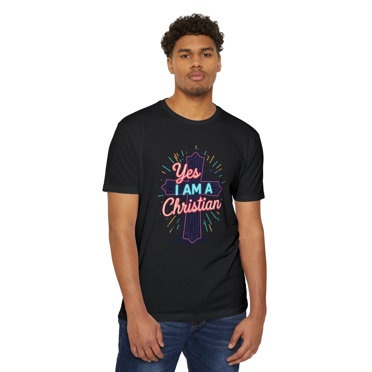 Ministry Fashion Christian Faith T-Shirt, Unisex Religious Tee, Yes I Am A Christian Shirt, Inspirational Apparel, Perfect for Church Events, Gifts
