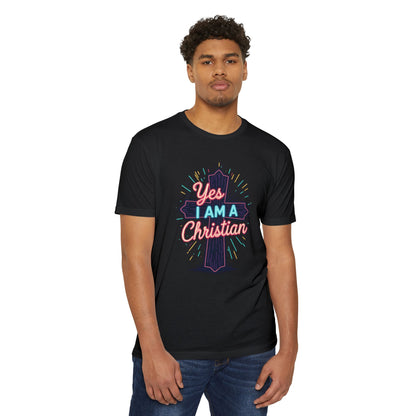 Ministry Fashion Christian Faith T-Shirt, Unisex Religious Tee, Yes I Am A Christian Shirt, Inspirational Apparel, Perfect for Church Events, Gifts