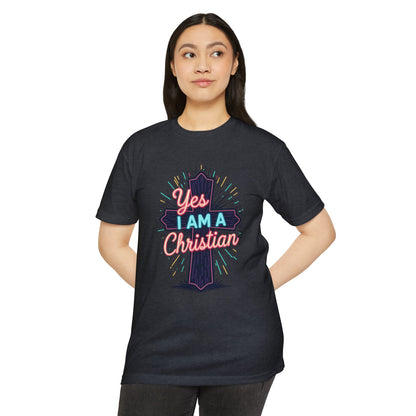 Ministry Fashion Christian Faith T-Shirt, Unisex Religious Tee, Yes I Am A Christian Shirt, Inspirational Apparel, Perfect for Church Events, Gifts