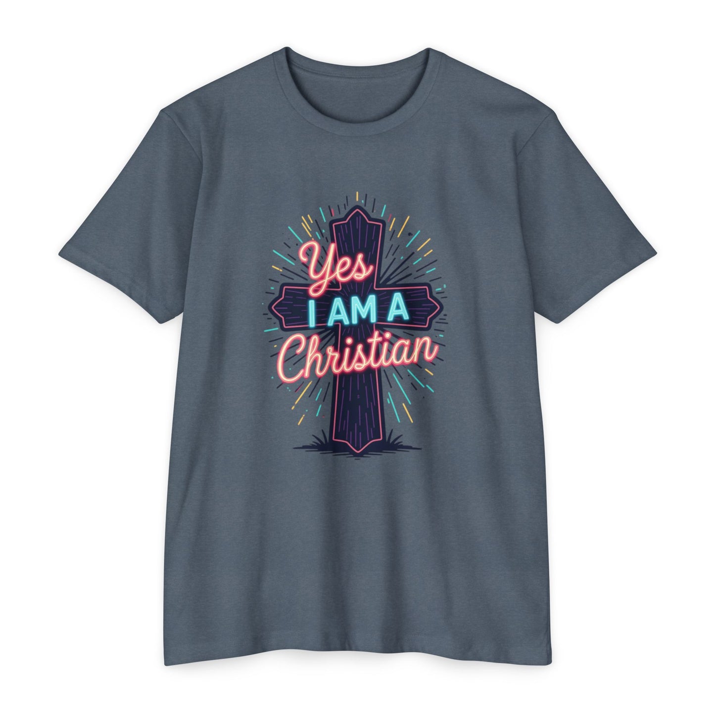 Ministry Fashion Christian Faith T-Shirt, Unisex Religious Tee, Yes I Am A Christian Shirt, Inspirational Apparel, Perfect for Church Events, Gifts