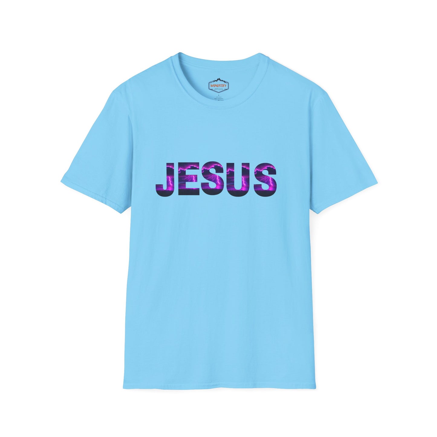 Ministry Fashion presents Neon Lightning Jesus T-Shirt