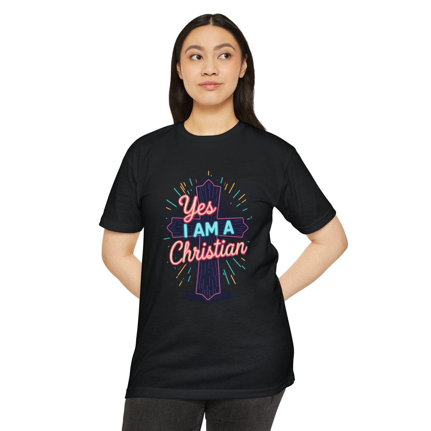 Ministry Fashion Christian Faith T-Shirt, Unisex Religious Tee, Yes I Am A Christian Shirt, Inspirational Apparel, Perfect for Church Events, Gifts