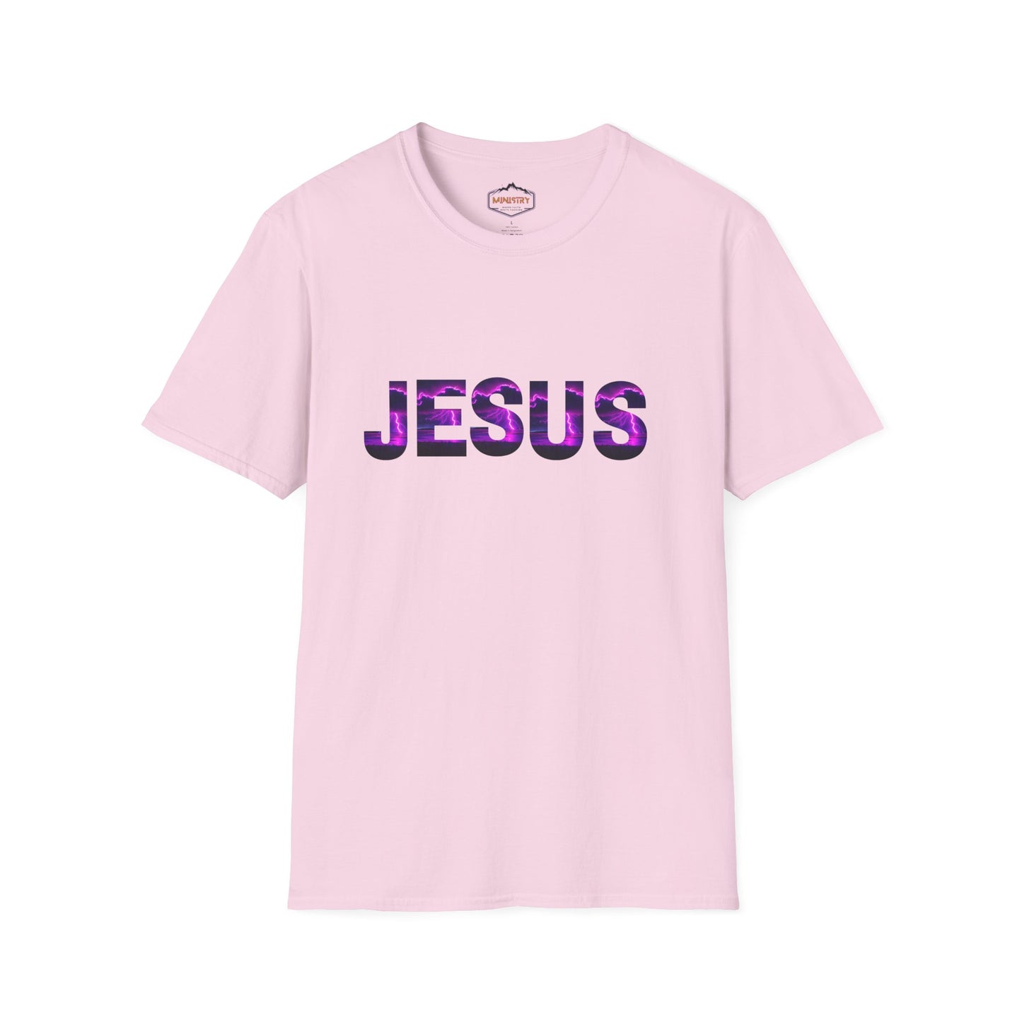 Ministry Fashion presents Neon Lightning Jesus T-Shirt