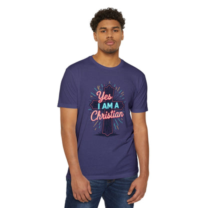 Ministry Fashion Christian Faith T-Shirt, Unisex Religious Tee, Yes I Am A Christian Shirt, Inspirational Apparel, Perfect for Church Events, Gifts