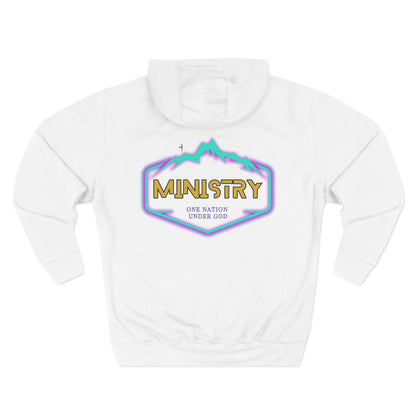 Ministry Three-Panel Fleece Hoodie Featuring 'Good & Faithful Servant'