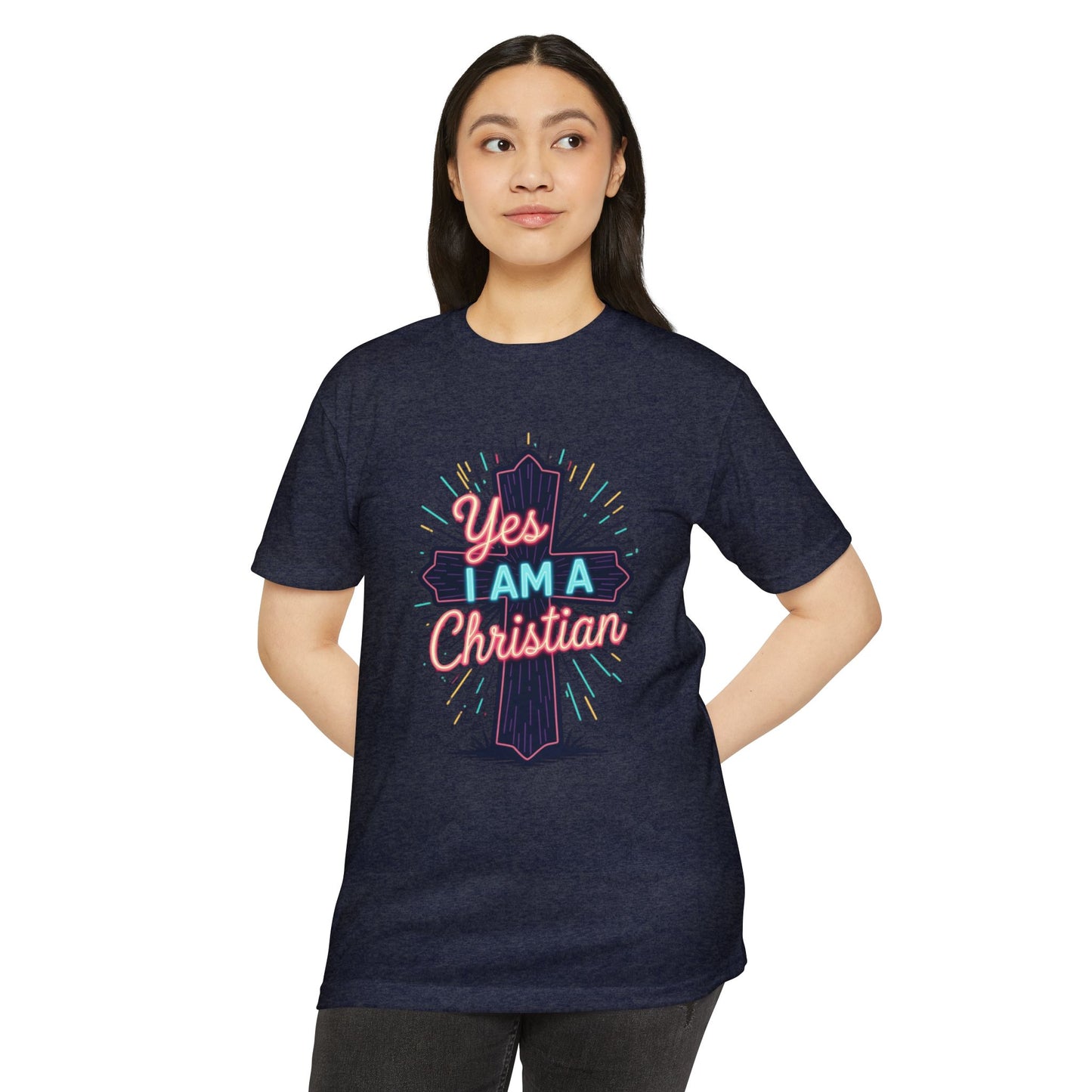 Ministry Fashion Christian Faith T-Shirt, Unisex Religious Tee, Yes I Am A Christian Shirt, Inspirational Apparel, Perfect for Church Events, Gifts