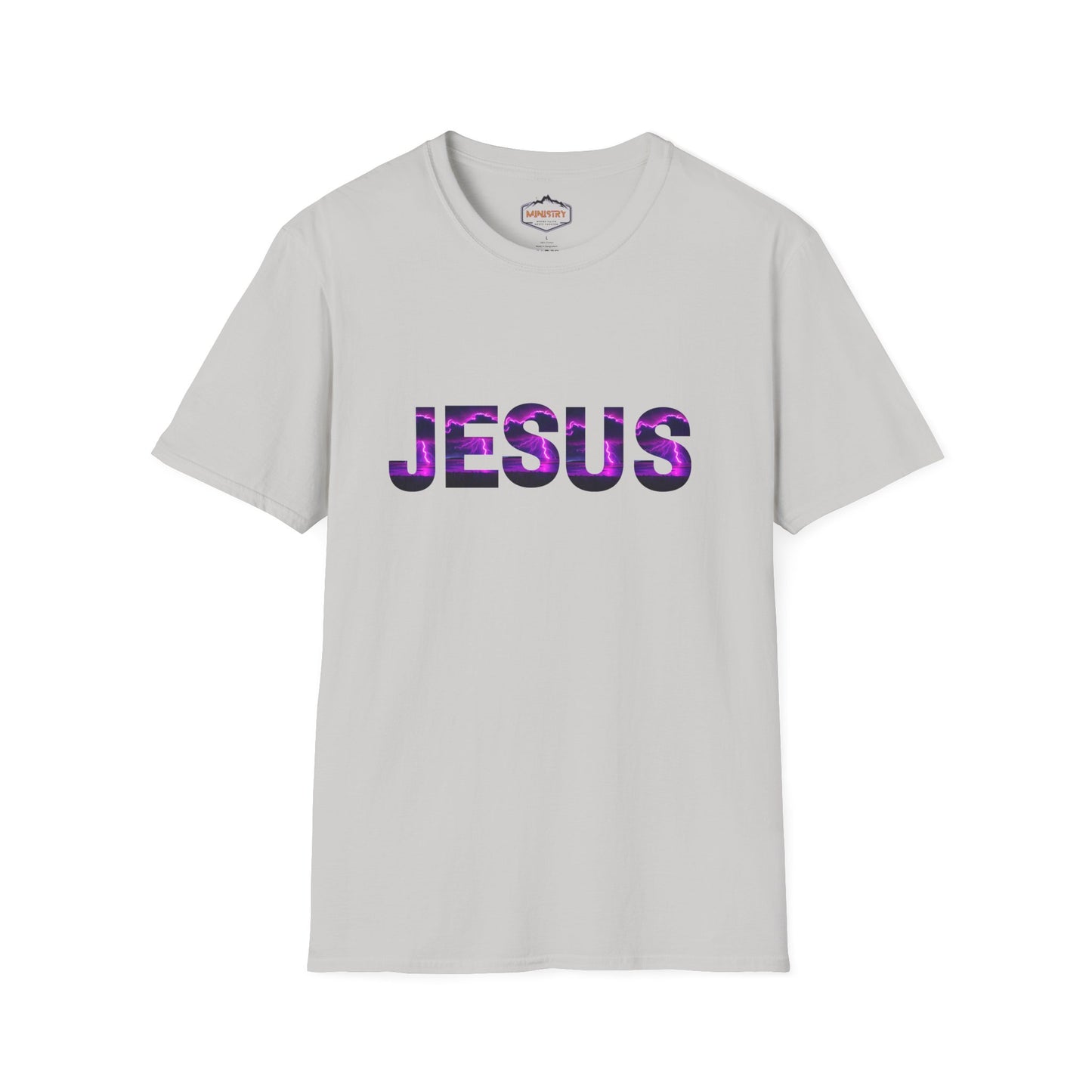 Ministry Fashion presents Neon Lightning Jesus T-Shirt