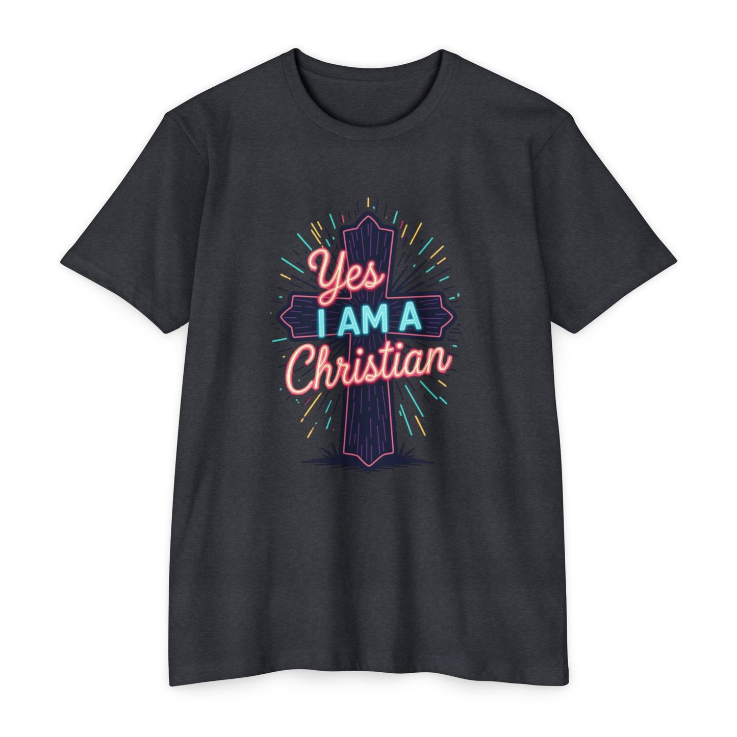 Ministry Fashion Christian Faith T-Shirt, Unisex Religious Tee, Yes I Am A Christian Shirt, Inspirational Apparel, Perfect for Church Events, Gifts