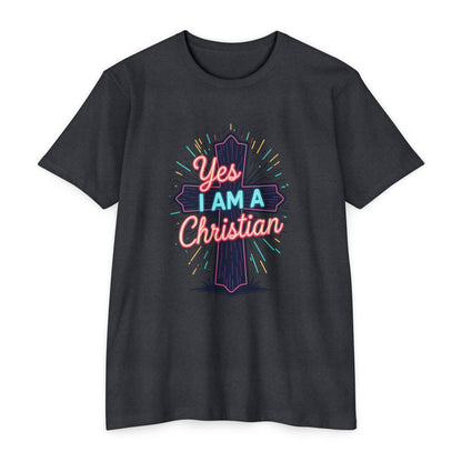 Ministry Fashion Christian Faith T-Shirt, Unisex Religious Tee, Yes I Am A Christian Shirt, Inspirational Apparel, Perfect for Church Events, Gifts