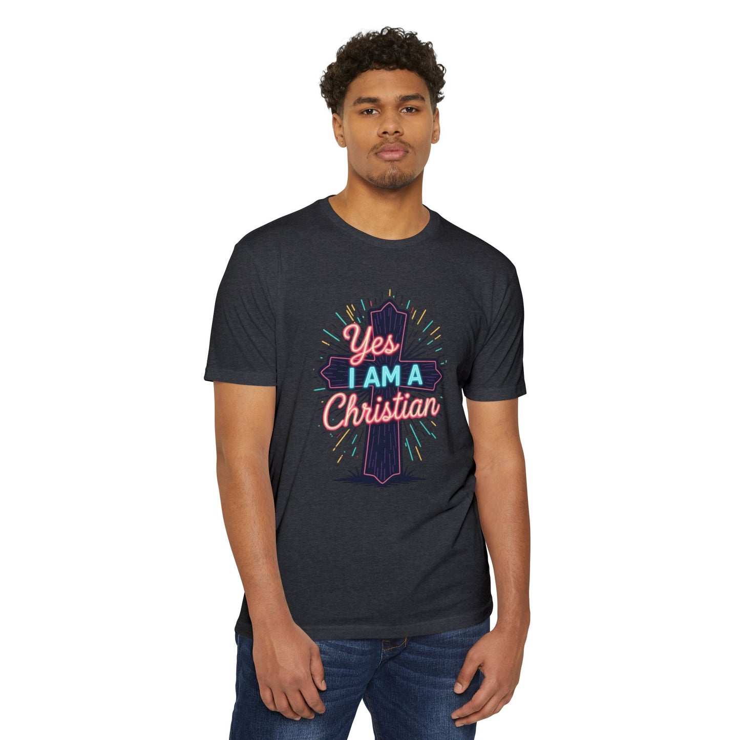 Ministry Fashion Christian Faith T-Shirt, Unisex Religious Tee, Yes I Am A Christian Shirt, Inspirational Apparel, Perfect for Church Events, Gifts