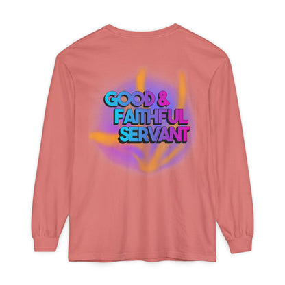 Minstry Fashion Good and Faithful Servant Long Sleeve Shirt for Women
