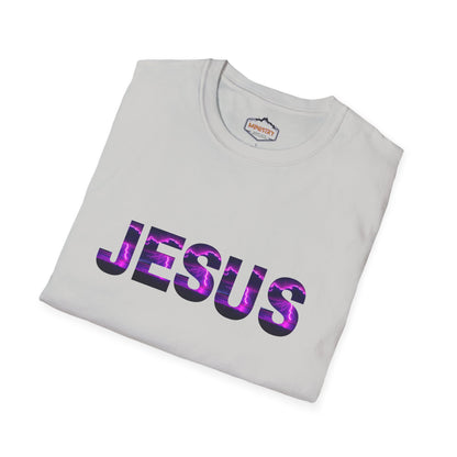 Ministry Fashion presents Neon Lightning Jesus T-Shirt
