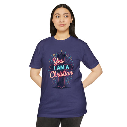 Ministry Fashion Christian Faith T-Shirt, Unisex Religious Tee, Yes I Am A Christian Shirt, Inspirational Apparel, Perfect for Church Events, Gifts
