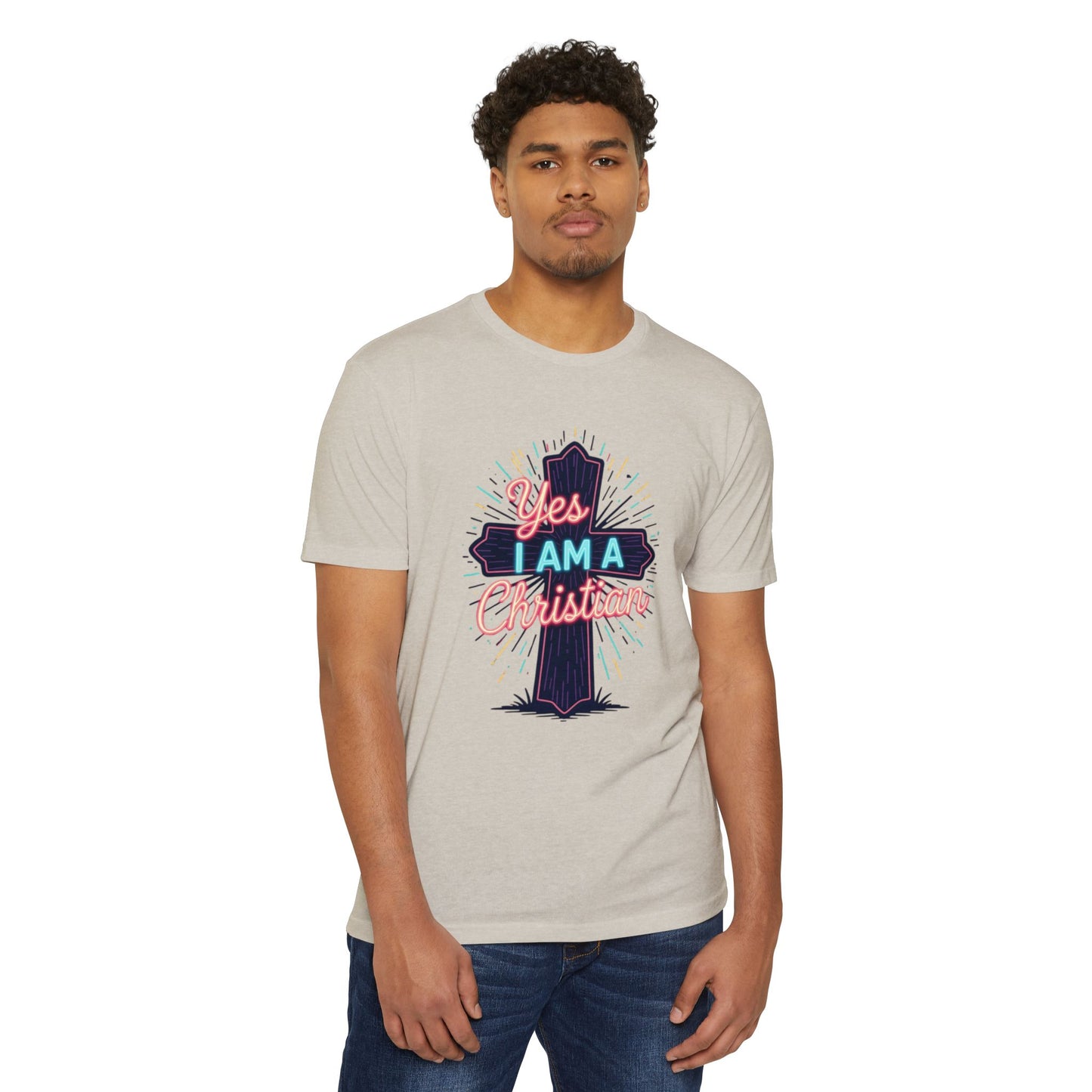 Ministry Fashion Christian Faith T-Shirt, Unisex Religious Tee, Yes I Am A Christian Shirt, Inspirational Apparel, Perfect for Church Events, Gifts