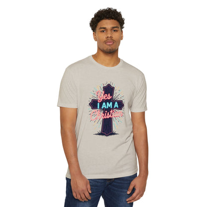 Ministry Fashion Christian Faith T-Shirt, Unisex Religious Tee, Yes I Am A Christian Shirt, Inspirational Apparel, Perfect for Church Events, Gifts