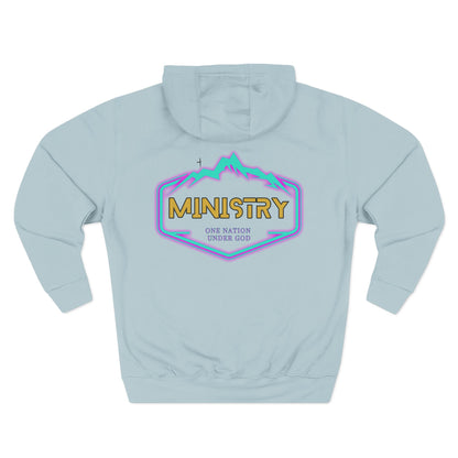 Ministry Three-Panel Fleece Hoodie Featuring 'Good & Faithful Servant'