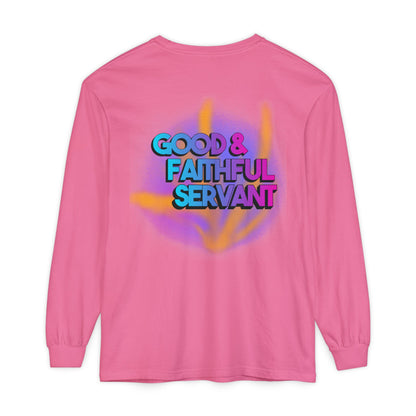 Minstry Fashion Good and Faithful Servant Long Sleeve Shirt for Women
