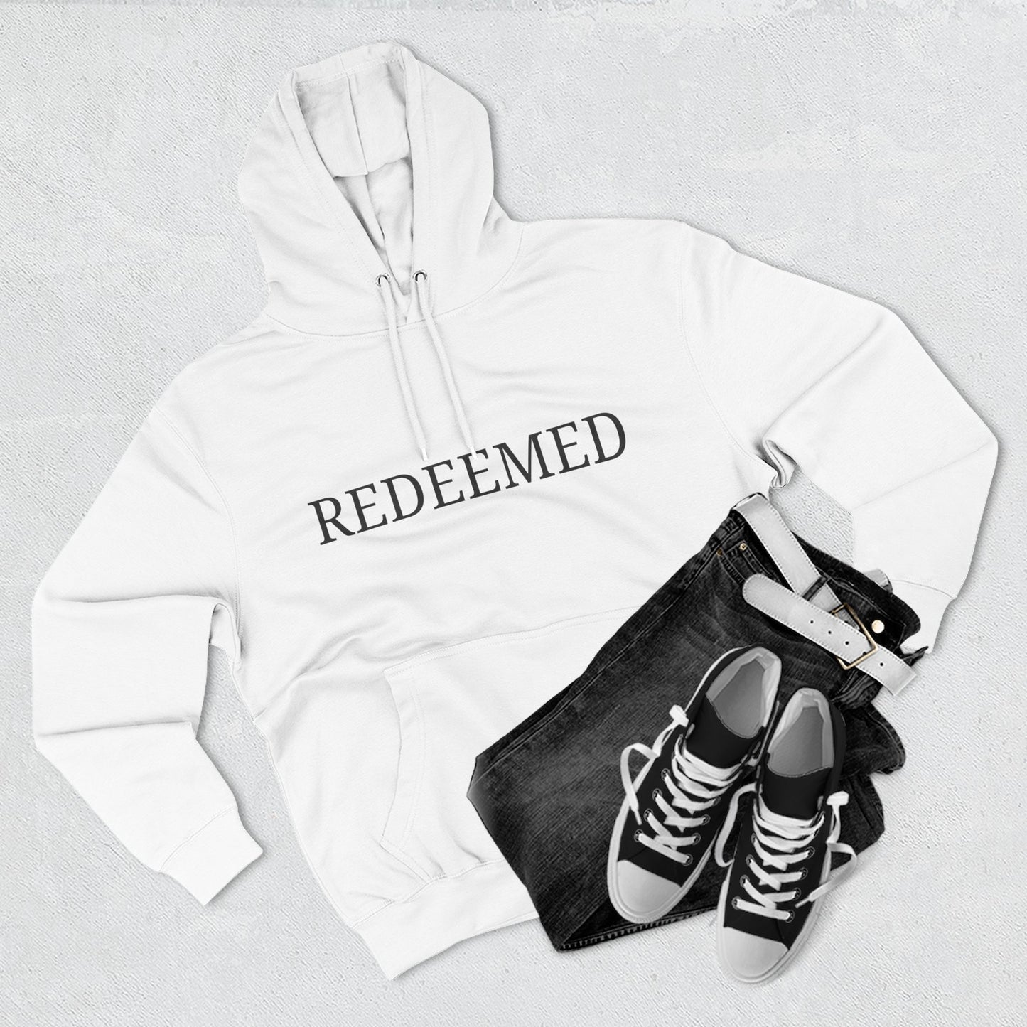 Ministry Fleece "REDEEMED" Hoodie in Honor of Charlie Kirk