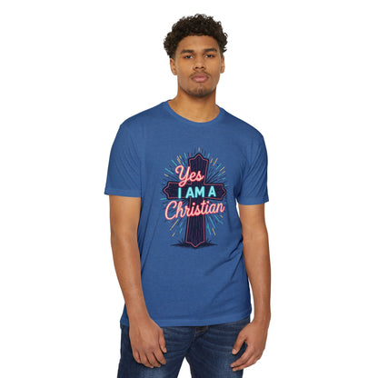 Ministry Fashion Christian Faith T-Shirt, Unisex Religious Tee, Yes I Am A Christian Shirt, Inspirational Apparel, Perfect for Church Events, Gifts