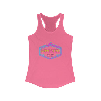 Ministry Faith Meets Fashion Racerback Tank, Inspirational Workout Top, Christian Activewear, Gift for Her, Summer Casual Wear