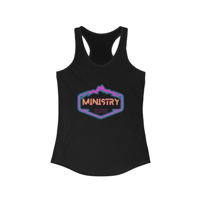 Ministry Faith Meets Fashion Racerback Tank, Inspirational Workout Top, Christian Activewear, Gift for Her, Summer Casual Wear