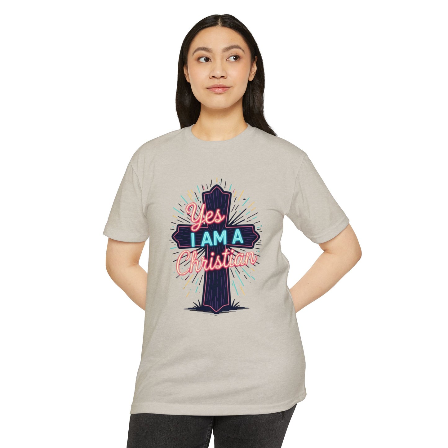 Ministry Fashion Christian Faith T-Shirt, Unisex Religious Tee, Yes I Am A Christian Shirt, Inspirational Apparel, Perfect for Church Events, Gifts