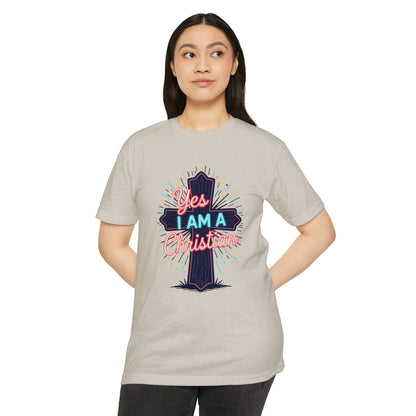 Ministry Fashion Christian Faith T-Shirt, Unisex Religious Tee, Yes I Am A Christian Shirt, Inspirational Apparel, Perfect for Church Events, Gifts