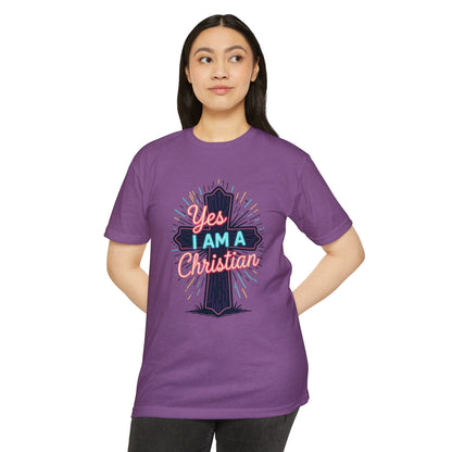 Ministry Fashion Christian Faith T-Shirt, Unisex Religious Tee, Yes I Am A Christian Shirt, Inspirational Apparel, Perfect for Church Events, Gifts