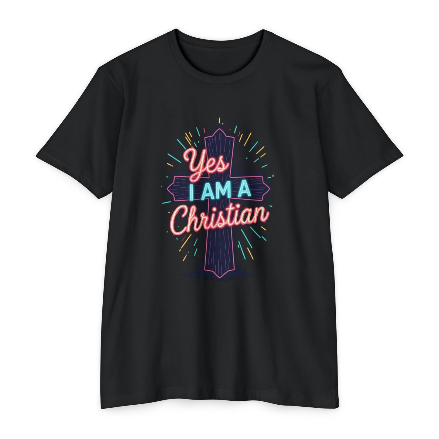 Ministry Fashion Christian Faith T-Shirt, Unisex Religious Tee, Yes I Am A Christian Shirt, Inspirational Apparel, Perfect for Church Events, Gifts