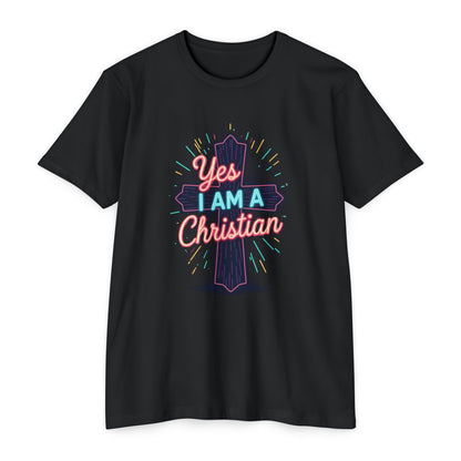 Ministry Fashion Christian Faith T-Shirt, Unisex Religious Tee, Yes I Am A Christian Shirt, Inspirational Apparel, Perfect for Church Events, Gifts