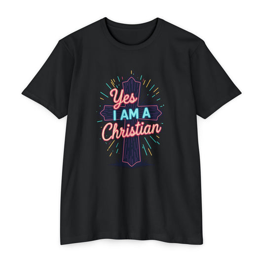 Ministry Fashion Christian Faith T-Shirt, Unisex Religious Tee, Yes I Am A Christian Shirt, Inspirational Apparel, Perfect for Church Events, Gifts