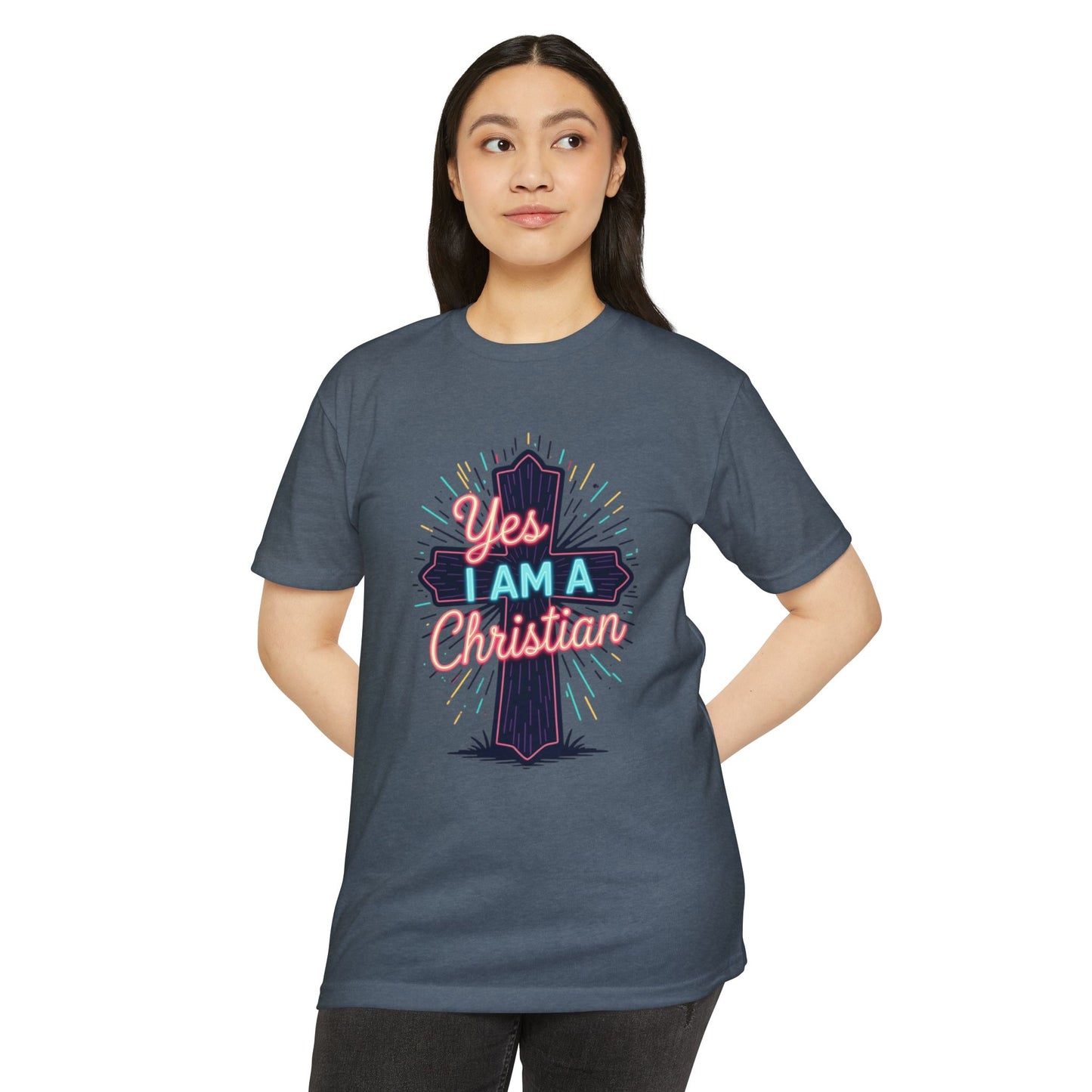 Ministry Fashion Christian Faith T-Shirt, Unisex Religious Tee, Yes I Am A Christian Shirt, Inspirational Apparel, Perfect for Church Events, Gifts
